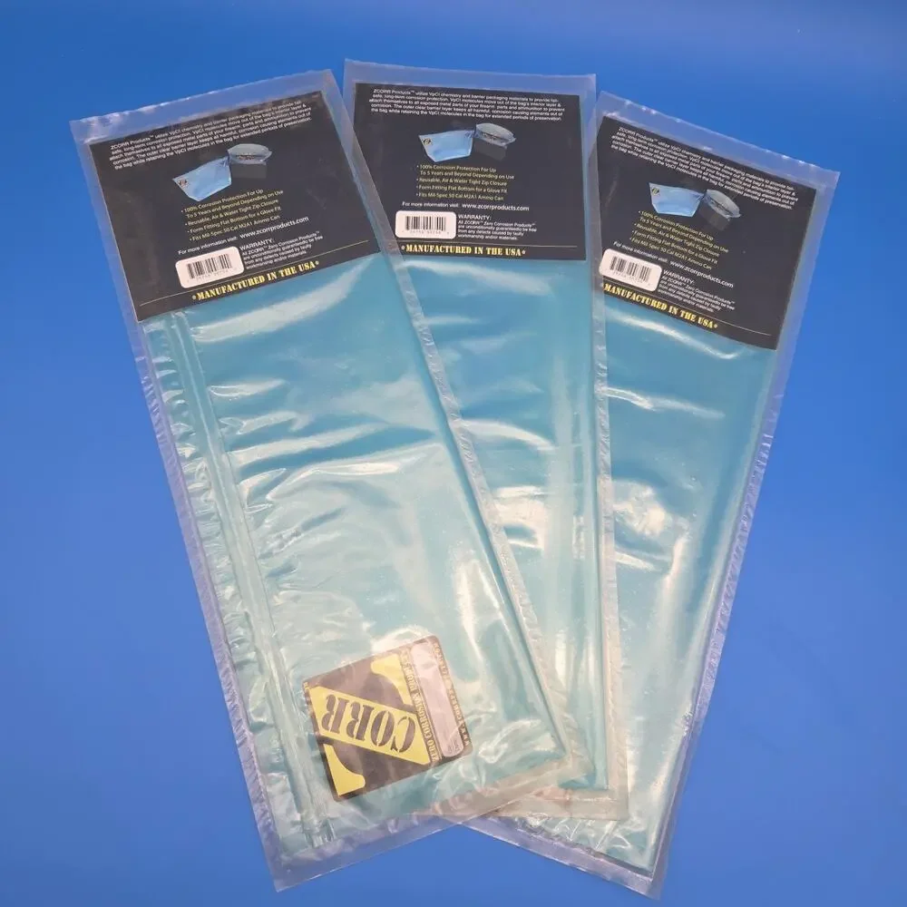 Lot of 3 ZCORR Anti-Corrosion Gun Bag 50 Cal Ammo Can Liner New Sealed USA